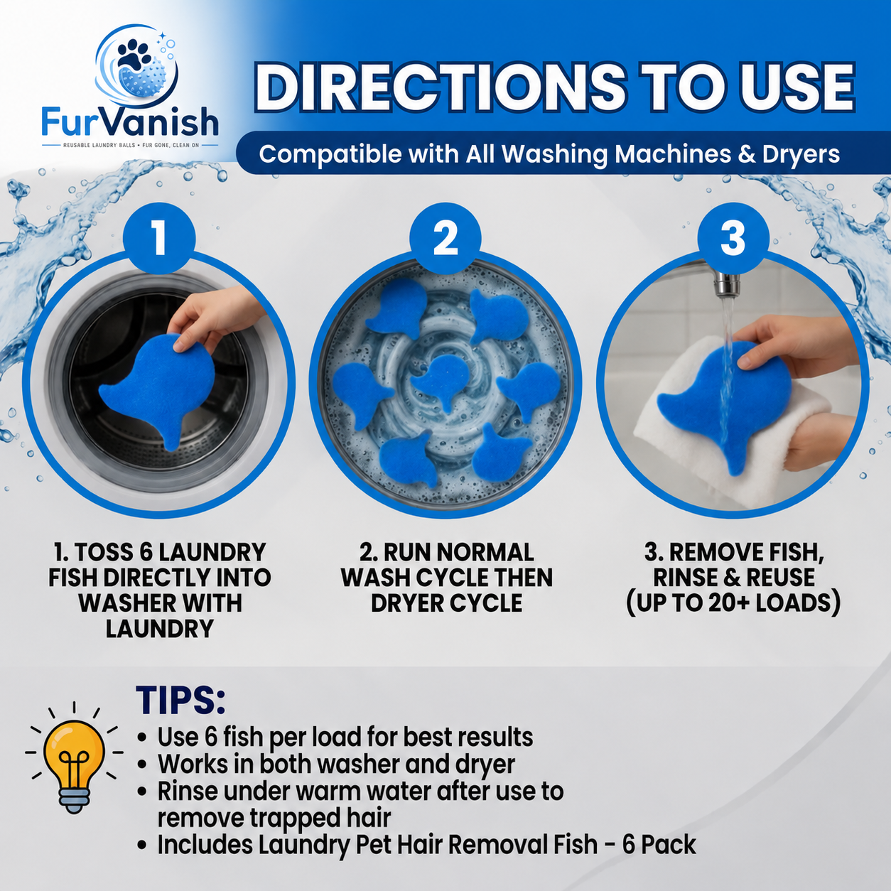 FurVanish™ Reusable Laundry Hair Remover Balls
