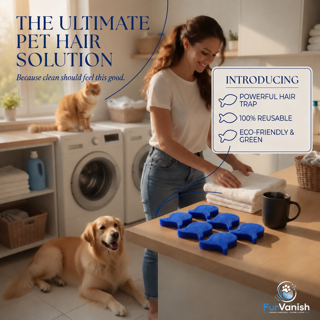 FurVanish™ Reusable Laundry Hair Remover Balls